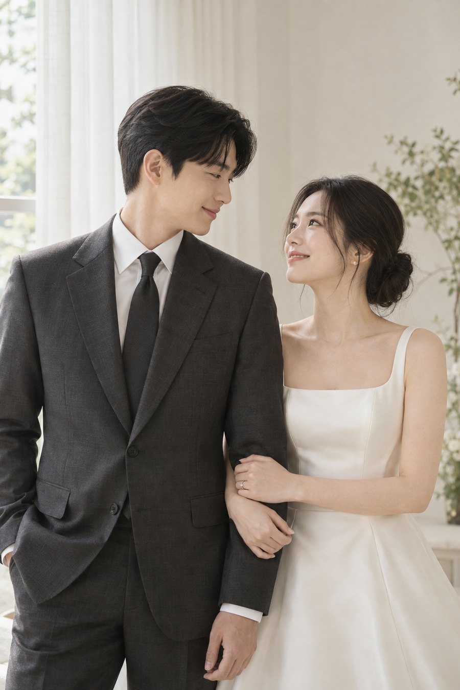 함께 찍은 사진을 넣은 AUREKTO 홀더